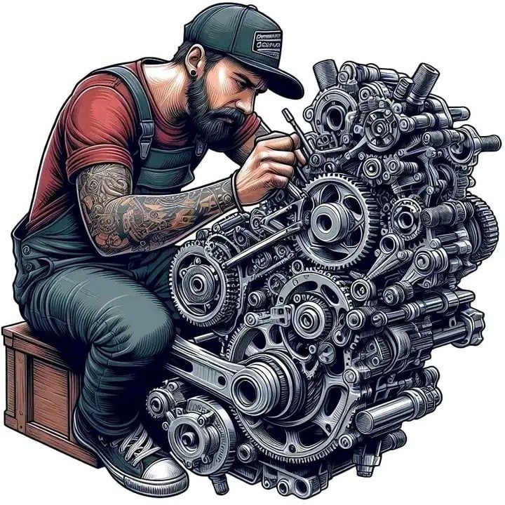 Illustration of mobile app development showing social media market and user engagement