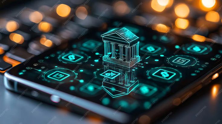 Illustration of mobile app development showing social media market and user engagement