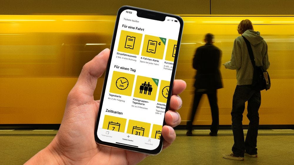 Buy Berlin transport tickets instantly with the BVG app