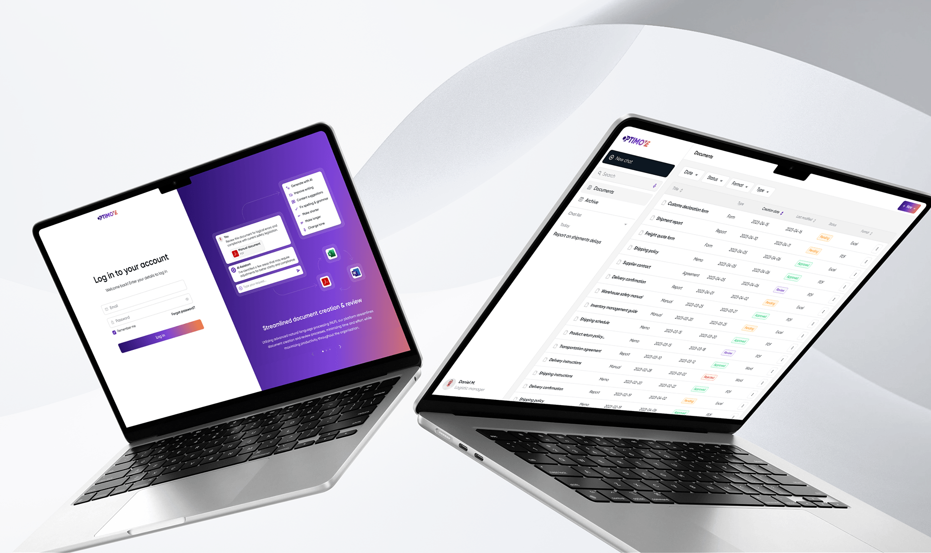 Document management solution with AI chatbot