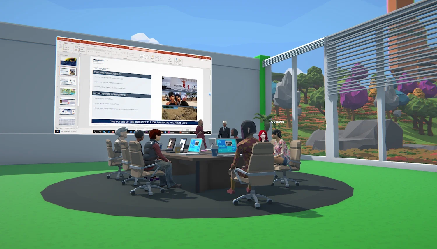 Immersive Metaverse Virtual Office Solutions